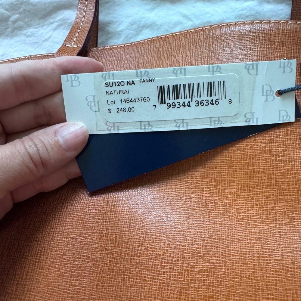 Dooney & Bourke - NWT Brown Saffiano Leather Purse - Picture 3 of 14